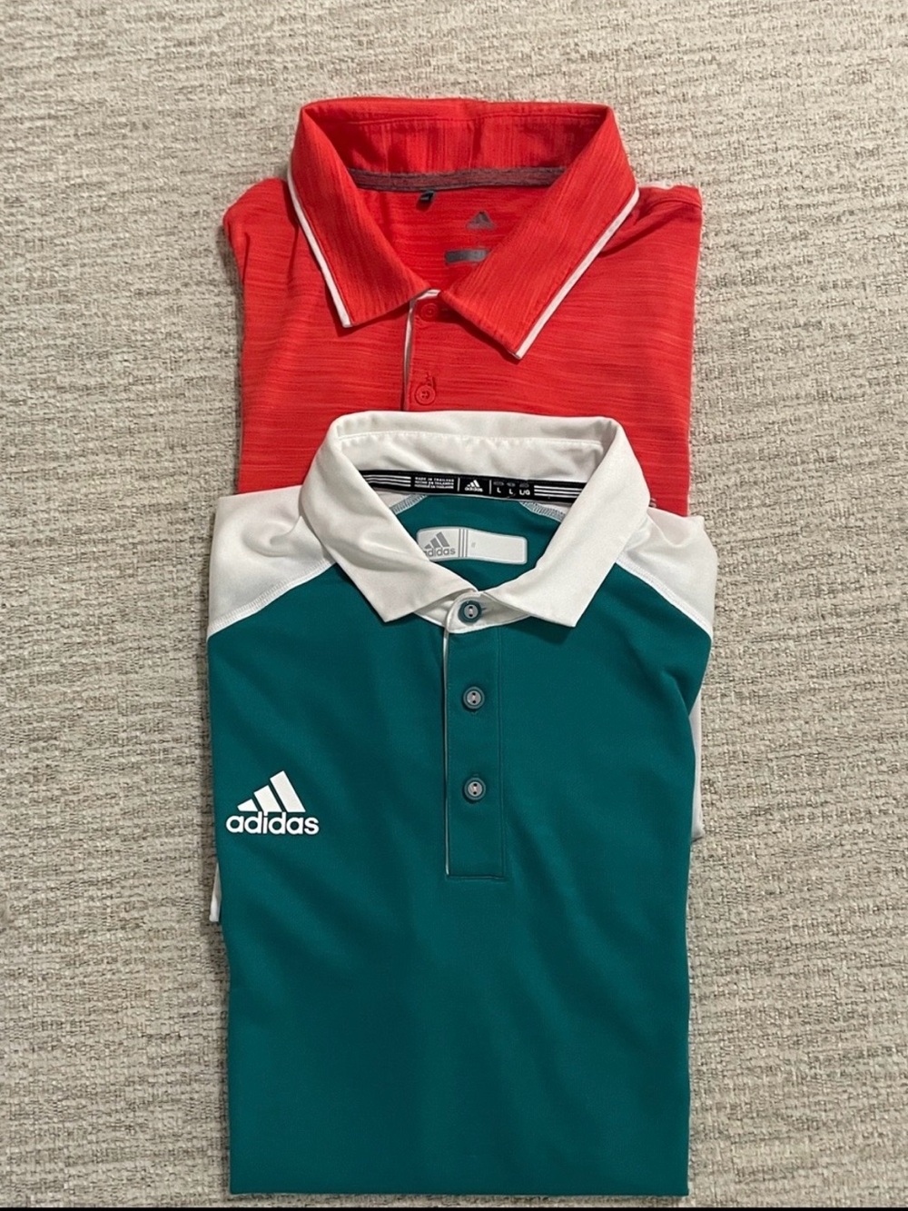 Adidas Golf Mens Polo Shirts Lot of 2 Performance Climalite Large - Picture 16 of 16